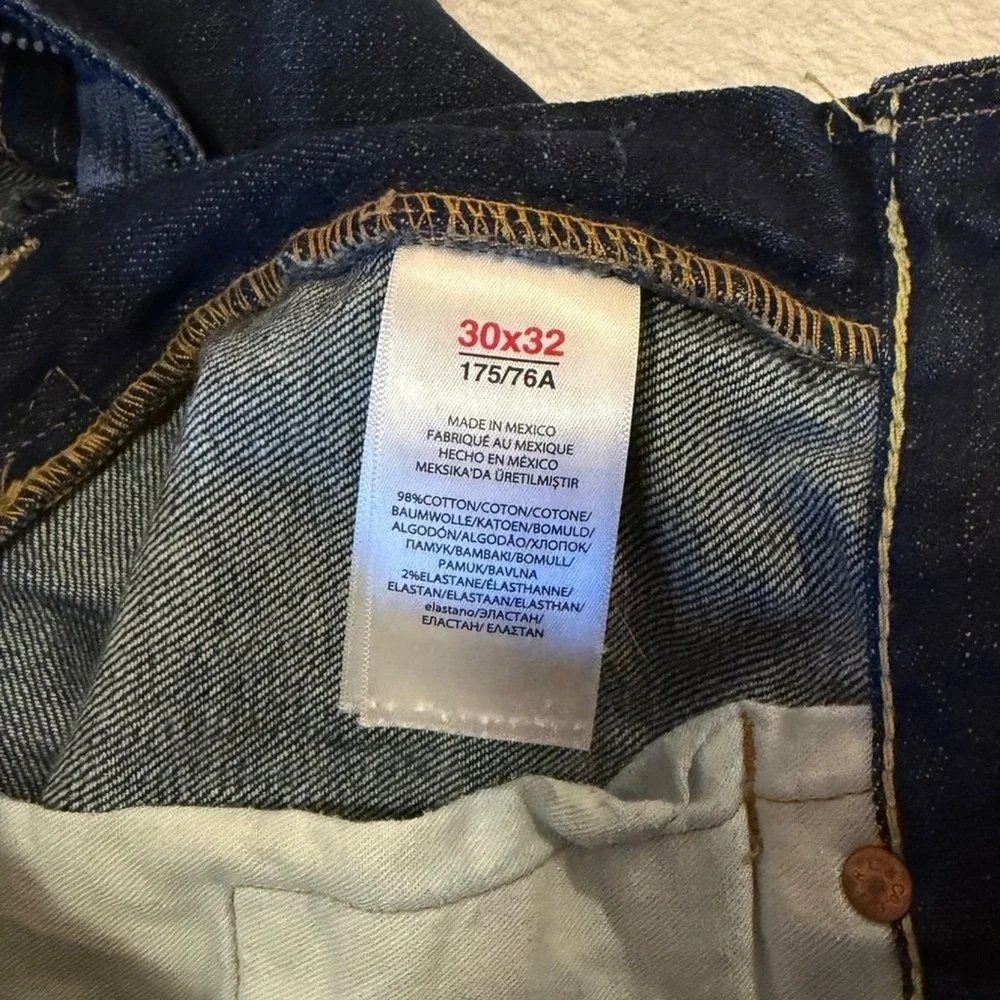 Polo Ralph Lauren Authentic Selvage Dungarees Straight Leg Mens 34x31 Dark Wash‎